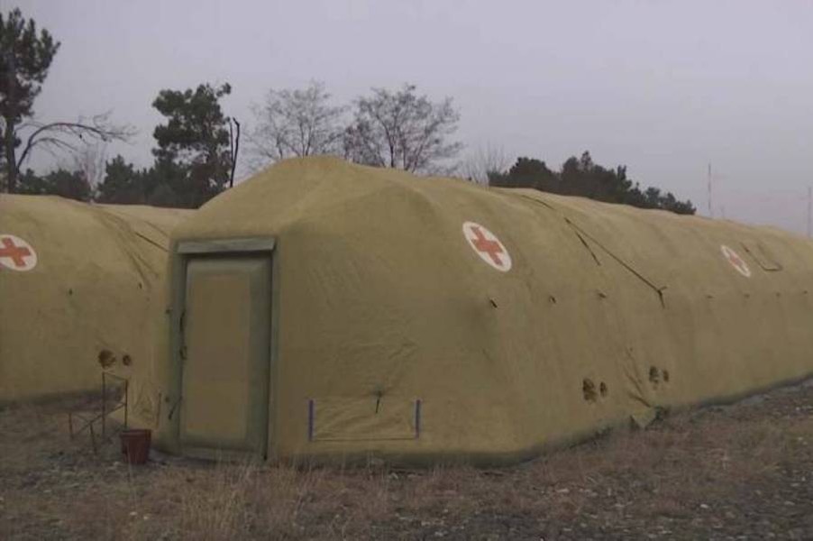 [Ảnh] Quân đội Nga triển khai bệnh viện dã chiến ở Nagorno-Karabakh