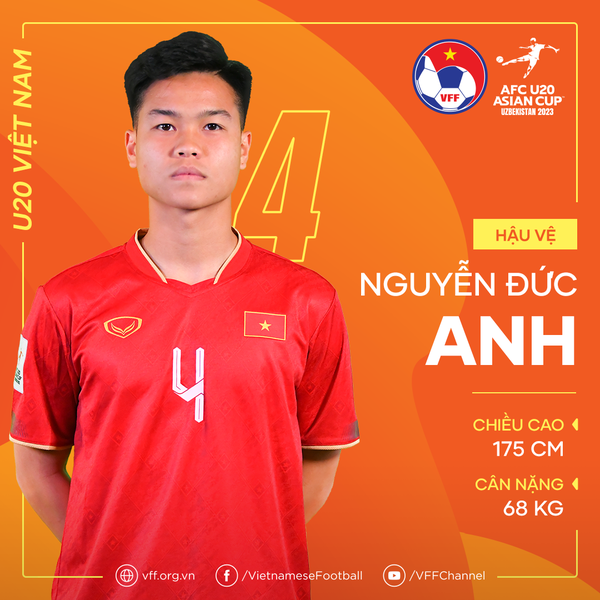 U20 Việt Nam chỉ có 6 cầu thủ cao trên 1m80 dự giải châu Á