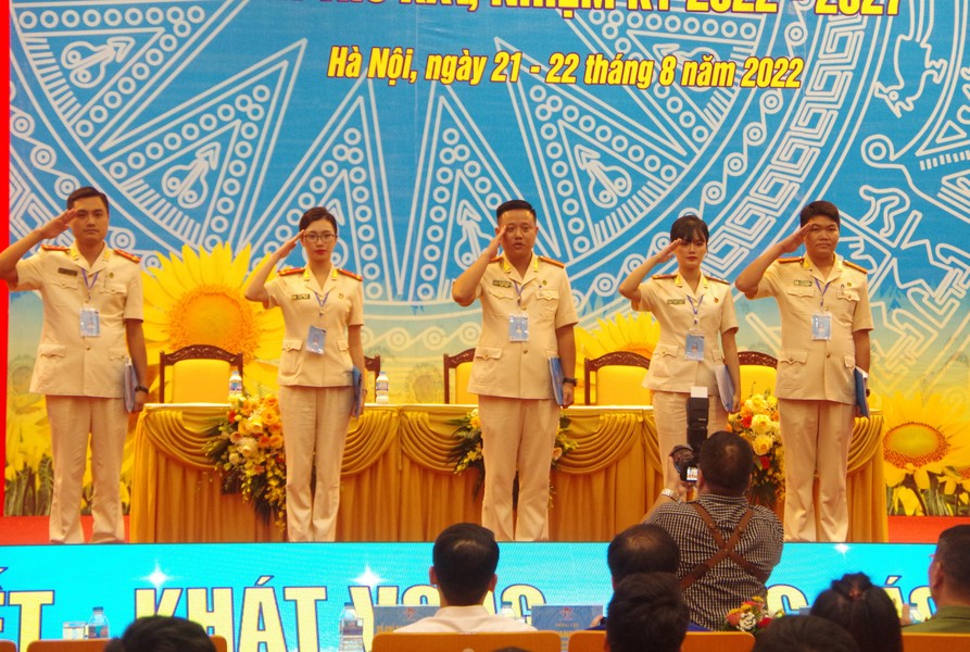 Những hình ảnh ấn tượng tại phiên thứ nhất Đại hội Đoàn CATP Hà Nội nhiệm kỳ 2022-2027