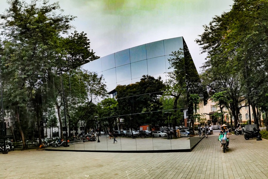 Xem gương kính 3D khổng lồ tạo hình ảnh tuyệt đẹp về phố phường Hà Nội