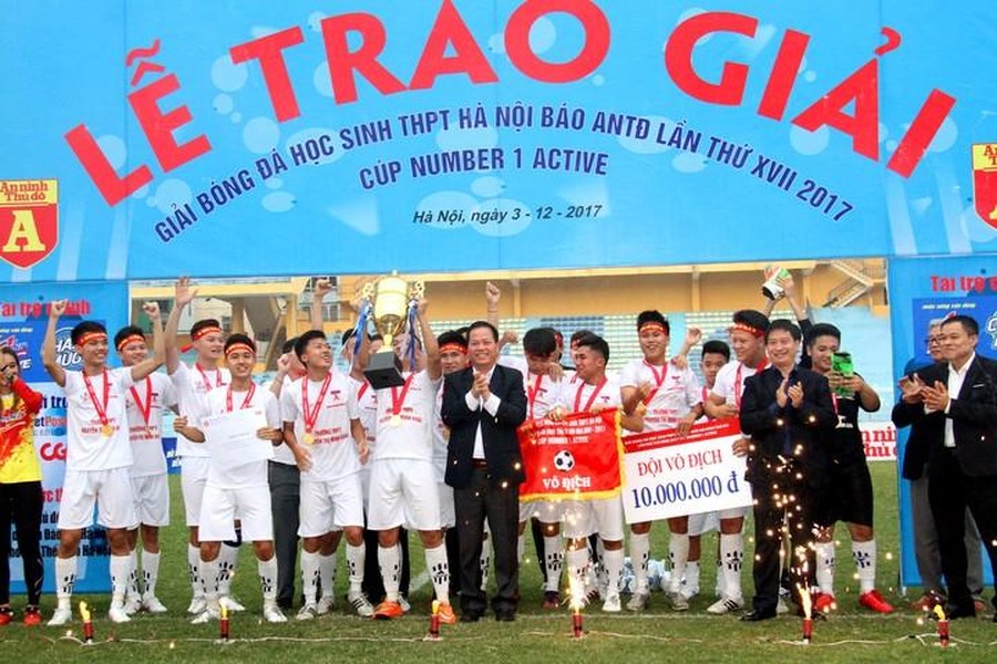 Những đội bóng giàu thành tích nhất giải bóng đá học sinh THPT Hà Nội - An ninh Thủ đô 
