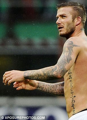 Khả năng chịu đau phi thường của David Beckham khi xăm toàn thân