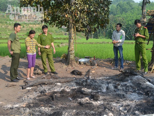 Cháy chòi rẫy, một người đàn ông bị thiêu chết ảnh 1 Cháy chòi rẫy, một người đàn ông bị thiêu chết ảnh 1
