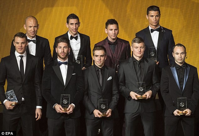 Đánh bại Messi và Neuer, Ronaldo giành QBV FIFA 2014 ảnh 3 Đánh bại Messi và Neuer, Ronaldo giành QBV FIFA 2014 ảnh 3