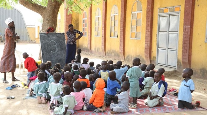 Chiến sĩ mũ nồi xanh Việt Nam xây lớp học tặng trẻ mầm non ở Abyei ảnh 2