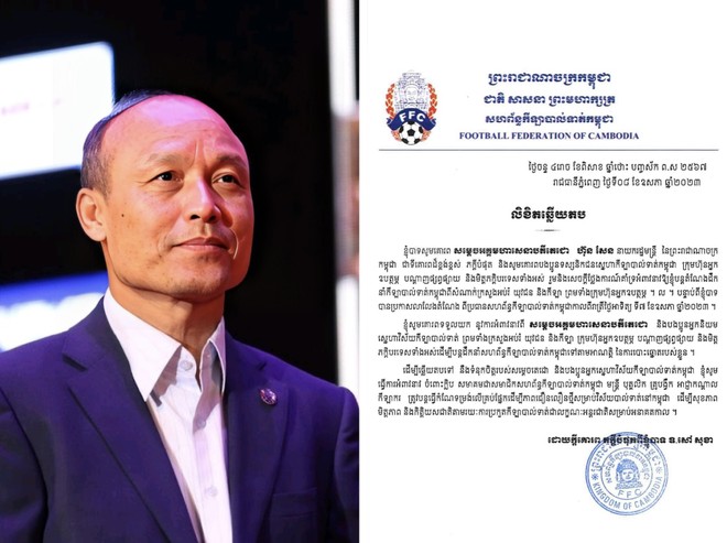 Chủ tịch bóng đá Campuchia huỷ quyết định từ chức ảnh 1