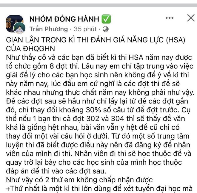 Cảnh báo chiêu “học thuộc đề” lôi kéo thí sinh luyện thi đánh giá năng lực ảnh 1