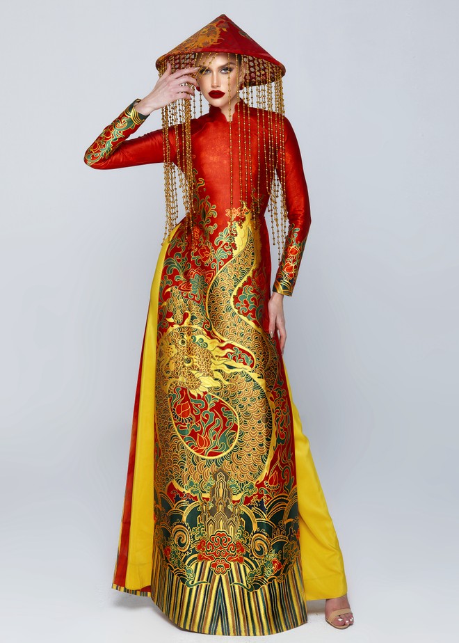 Đương kim "Hoa hậu Hòa bình Quốc tế" biến hóa với nón lá Việt Nam ảnh 3