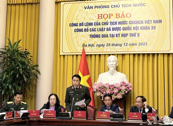 Trung tướng Lê Quốc Hùng, Thứ trưởng Bộ Công an thông tin về Luật Căn cước 2023