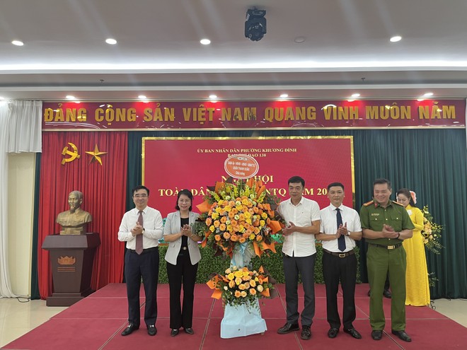 Phường Khương Đình sôi nổi các hoạt động trong Ngày hội toàn dân bảo vệ an ninh Tổ quốc ảnh 1