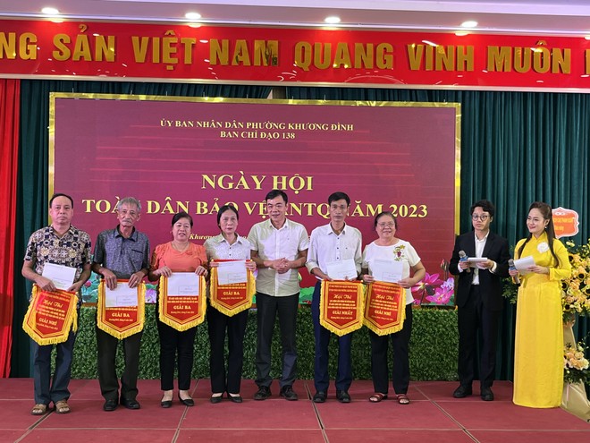 Phường Khương Đình sôi nổi các hoạt động trong Ngày hội toàn dân bảo vệ an ninh Tổ quốc ảnh 14