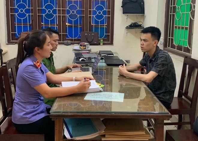 Đối tượng Phạm Viết Trung bị bắt giữ ảnh 1