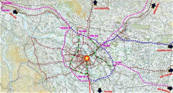 Đề xuất cho tàu đường sắt tốc độ cao Bắc- Nam tiếp cận vào đến ga Hà Nội ảnh 2