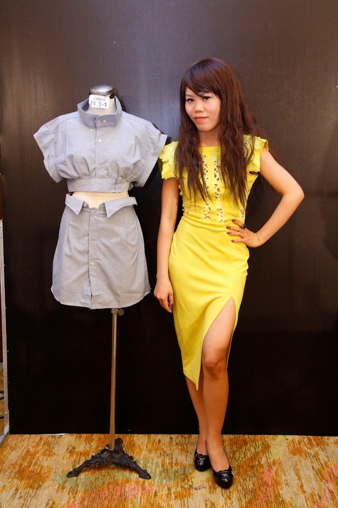Chiêu "hô biến" áo sơ mi độc đáo của thí sinh Project Runway ảnh 11 Chiêu "hô biến" áo sơ mi độc đáo của thí sinh Project Runway ảnh 11
