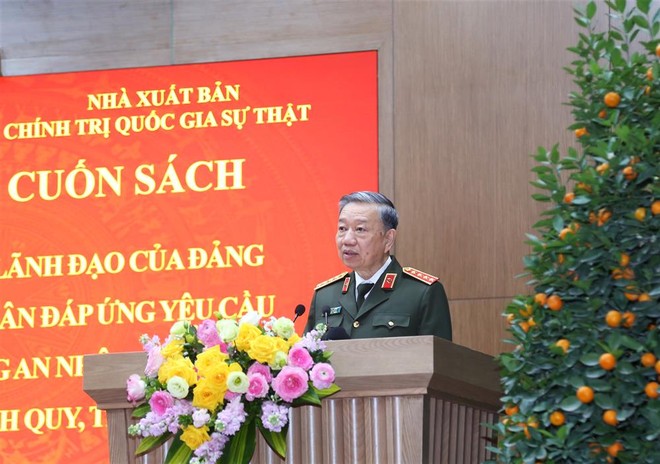 Bộ trưởng Tô Lâm phát biểu tại buổi Lễ