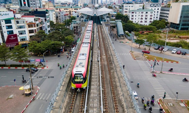 Tuyến metro Nhổn-Ga Hà Nội dự kiến vận hành trong tháng 6/2024 với đoạn trên cao