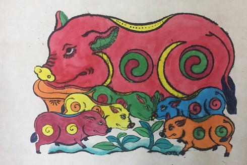 Tranh Lợn Đàn Hàng Trống Đắt Hàng Dịp Tết Kỷ Hợi | Báo Điện Tử An Ninh Thủ  Đô