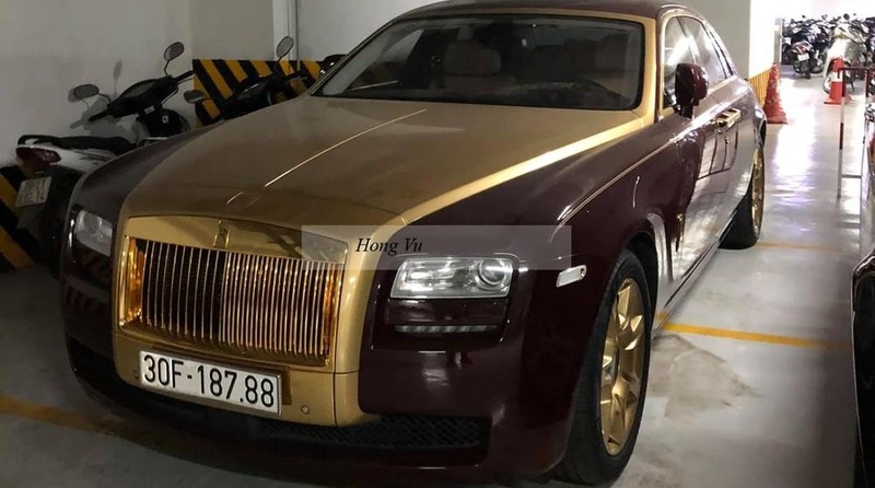 The Rolls Royce Phantom Fire of FLC Chairman Trinh Van Quyet Revealed a document worth 495 billion with its own partition like a limousine