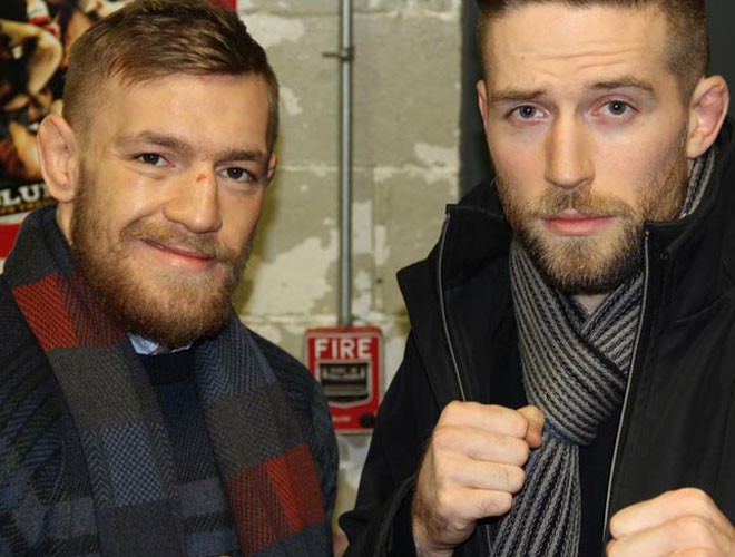 UFC superstar Conor McGregor takes time out from training and recuperation  from his knee injury to party at GAA manager Seamus McEnaney's Vanity  Nightclub in Carrickmacross with friends and fans... Featuring: Conor