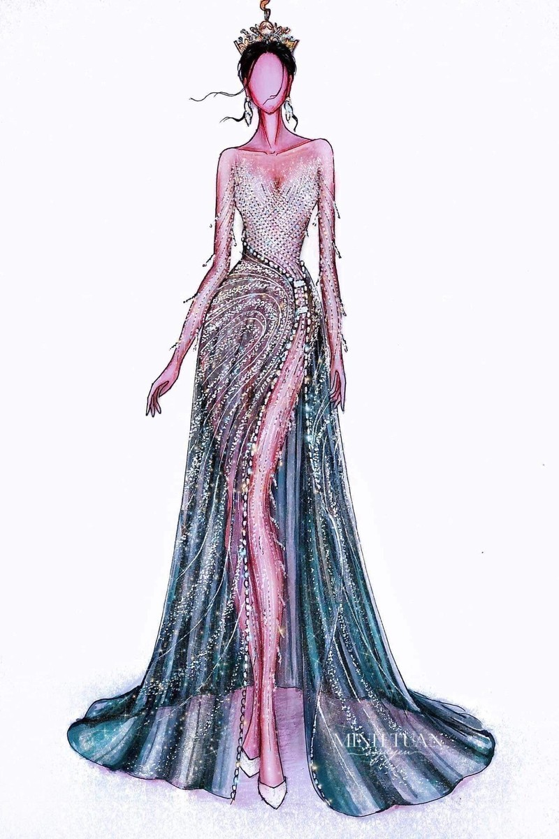 Đầm dạ hội xòe thiết kế bẹt vai quyến rũ - D516 - AloraShop21